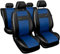 GSC Sitzbezüge Auto Komplett 5-Sitze Universal Autositzbezüge Schonbezüge Kunst Leder X-LINE, kompatibel mit Opel Corsa