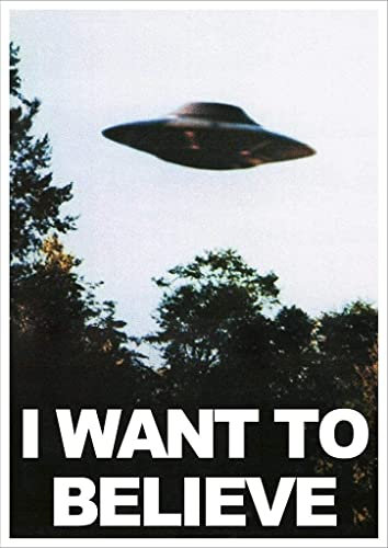 Kopoo X Files I Want to Believe Mulders Office TV Show Poster, 40 x 60 cm