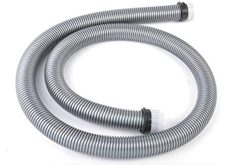 Montage Schlauch silber für Staubsaugerschlauch Reparatur Außendurchmesser 38-40 mm - Mit Klicksystem - Z.B. passend für Miele, Siemens, Bosch, AEG und weitere