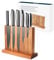 KITCHENDAO Luxury Acacia Magnetic Knife Block Holder with Enhanced Magnets, Cutlery Display Stand and Storage Rack, Large Capacity, Easy to Reach, Easy to Clean, Mother's Day Gift for Mom Grandma