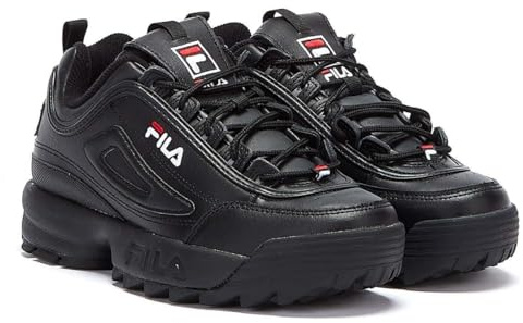 FILA Disruptor II Premium Schwarze Farbe Ledersneaker - EUR 42.5