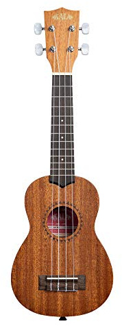 Kala - KA-15S - Ukulele Soprano Bambini Adulti e Principianti, Ukulele Scuola Media in Mogano per Musicisti Esperti e Nuovi con Custodia Inclusa, Strumenti Musicali Bambini a Corda, Satinato