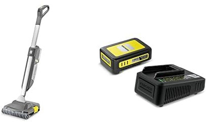 Kärcher BR 30/1 C Bp Professioneller und kabelloser Bodenreiniger, schnelle und effiziente Reinigung für alle Bodentypen, geeignet für Kleingewerbe, mit 18/25 Akku und 18 V Schnellladegerät