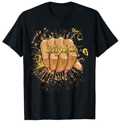 Jungfrau AF Frauen Geburtstag Astrologie Ring Sternzeichen Jungfrau T-Shirt