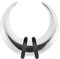 Taffstyle Piercing Ohrpiercing Expander Ohr Stab Dehnungssichel Dehnungssichel Edelstahl Hufeisen 2,0mm
