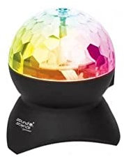 Manhattan Sound Science Disco Light Ball Bluetooth Speaker (Clearance Pricing), FM Radio, Decent Sound Output (3W), 8 hour Playback time, Integrated Controls, Range 10m, microSD card reader, Aux 3.5mm