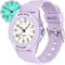 TENOCK Orologio Da Polso Sportivo Da Donna Analogico Al Quarzo 50 M Impermeabile Con Luce Notturna Per Abbinamenti Casual O Attività Sportive (Viola)