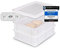 DELICRET - 2x Teigbox & 1xDeckel| Pizzaballenboxen| Außenmaße je Teig Box: 40x30x10| bestens geeignet als Teigwanne mit Deckel für Brotteig | Pizzateigbehälter | Gärboxen Pizza | Pizzaboxen