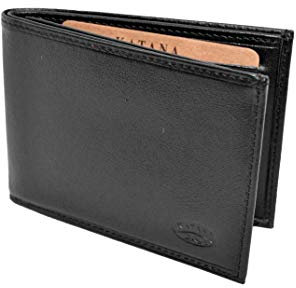 Katana Porte Carte Porte Billet Mixte en Cuir ref 553077 Petite Taille (3 Couleurs Disponible) (Noir)