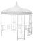 Vente-unique - Kiosque de Jardin en métal façon Fer forgé D300 x H305 cm - Blanc - TILCARA