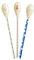 Rice Latte Löffel Spoons aus Melamin Fish Prints 3 Stück mehrfarbig