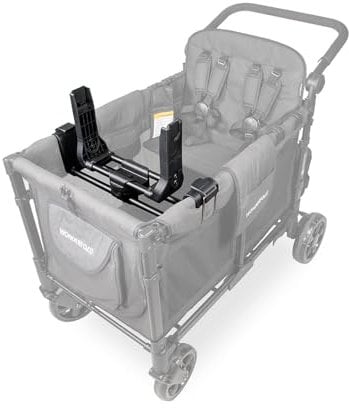 WONDERFOLD Adaptateur de siège auto W4 Series pour poussette : fixation sécurisée pour siège auto pour bébé et 2 enfants sur le banc opposé