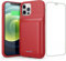 Feob Funda de batería para iPhone 12/12 Pro, funda de carga ultrafina de 10800 mAh, funda protectora recargable para iPhone 12/12 Pro (6.1 pulgadas), color rojo
