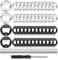 Haptufer 1 Set Bottle Opener Inserts Kits DIY Beer Opener Round DIY Bottle Opener Bottle Opener Hardware Black+Silver