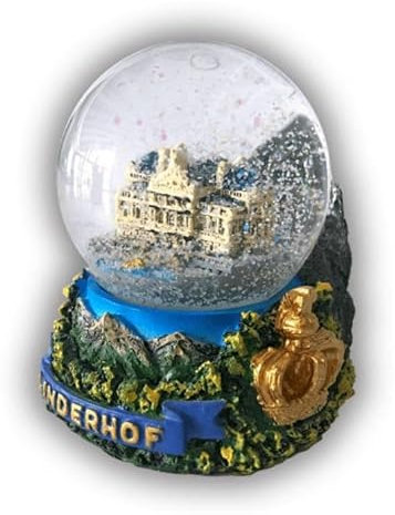 Schloss Linderhof Schneekugel Bayern Ettal Snowglobe Germany Souvenir 9cm