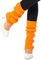 Neon Orange Leg Warmers Adult