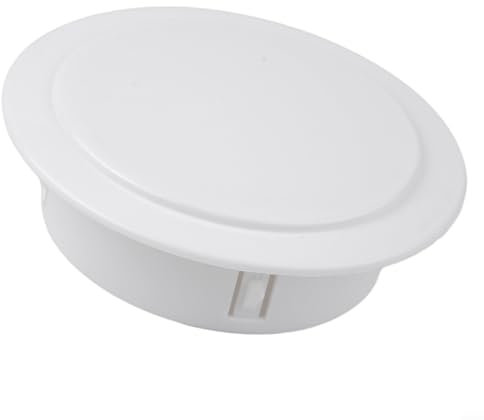 Bouchons de trou OD de 40 à 100 mm, couvercle décoratif en PVC pour tuyau d'eau, 1 lot rond à clipser pour protection de tuyau, blanc (100 mm)