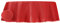 Tischdecke Gartentischdecke Rot 160x220 cm oval PVC Weichschaum rutschfest Outdoor wetterbestädnig Balkon Terrasse