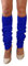 NuJake Leg Warmers In Assorted Colours 1980s Luxurious Girls Cosplay Legwarmer (Royal Blue)