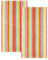 2 Stück Cawö Life Style Handtücher 7008-25 Streifen muilticolor 50x100