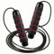Corde à sauter en acier de 2,7 m avec longueur réglable, câble en acier épais, double roulement, poignées antidérapantes ergonomiques, idéal pour les exercices de fitness adultes et enfants -