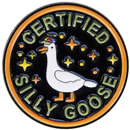Funny Enamel Pins Cute Goose Pins for Backpack Hat bags Jacket Coat, Novelty Unique Cute button pins Bulk Are a Women and Men Fashion Jewelry Accessories