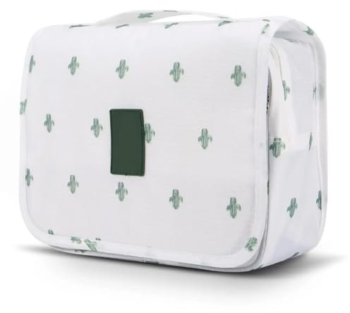 IKOPFLN Kulturtasche Damen Gross - Faltbare Waschtasche Zum Aufhängen | Wasserdicht mit 360° Haken | Kosmetiktasche Beauty Case | Reise Organizer Schminktasche | Niedlich Elegant