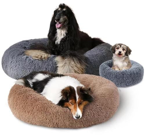 Smileader fellfreund Flauschiges Hundebett Wolke 7 das Original Waschbares Hundebett - Flauschiges Hundekissen für Große, Mittelgroße & Kleine Hunde, Hundekorb, Komfortabel & Hochwertig