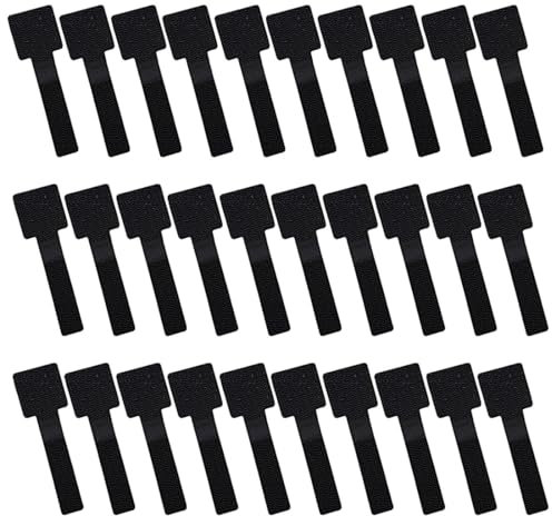 30 Piezas Organizador Cables, Organizador de Cables Autoadhesivo, Sujeta Cables Adhesivo, para Escritorio y Pared, Bridas Reutilizables