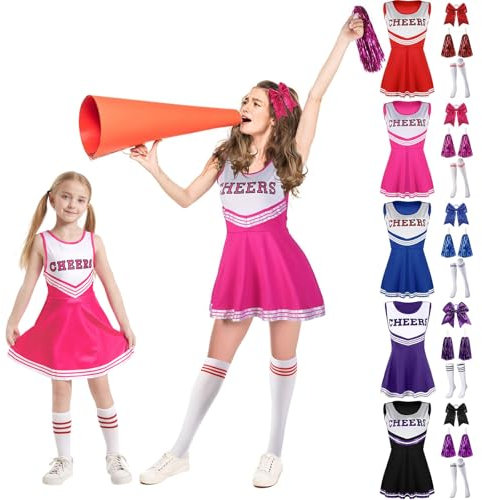 Angebote Des Tages Heute Blitzangebote Cheerleader Kostüm Kinder Kostüm Damen Reh Kostüm Cheerleader Mädchen Merida Kostüm Kostüm Cheerleader Kinder Cheerleader Kostüm Langarm(#Kinder Pink,130)