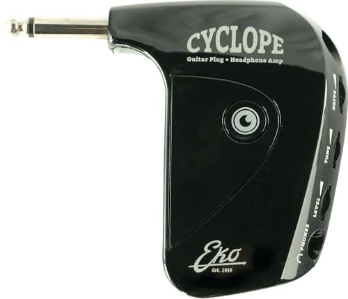 EKO GUITARS - Cyclope Amplificatore cuffia, Amplificatore per Cuffia, Drive Control e AUX input, controlli GAIN, TONE e LEVEL