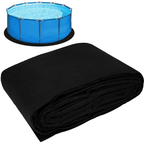 Svepndic Tapis de piscine rond épais de 4,6 m pour piscine hors sol, tapis de sol pour piscine hors sol, rembourrage de sol de piscine, équipement de piscine