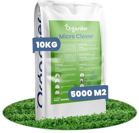 Micro Trifoglio | Trifoglio Puro - Semi - Verde Lussureggiante - Cura Del Prato - Fissazione Dell'Azoto - Resistente Alla Sicicia - Organifer