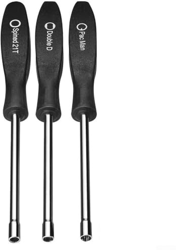 babominimer Kit d'outils de réglage de carburateur 3 pièces avec double D, tournevis cannelé 21T et 1 dent, poignée en acier pour moteur à 2 temps, pour tronçonneuse