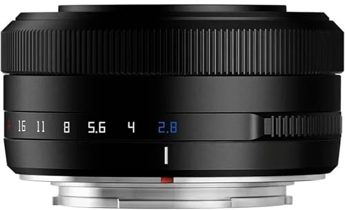 Lens， Compatible for Fujifilm X-Mount 27mm F2.8 Auto Focus STM Pancake Lens for APS-C Cameras(Black,E-mount(APS-C))