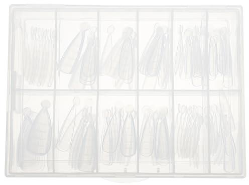 VICASKY Transparente Nagelformen und Nagelkunst 120 Stück mit Skala aus Abs für Gel Nagelverlängerung für Anfänger zu Hause oder Nagelstudio