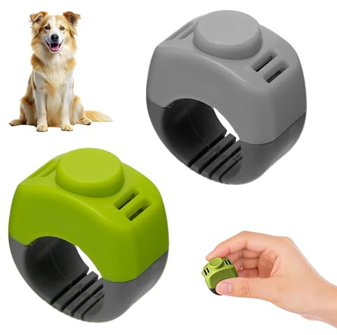 ALLY-MAGIC Klicker Hund, Finger Clicker für Hundeerziehung, 2 Stück Robuste Clicker, Ergonomisch Gestaltet für Präzises Training im Innen- und Außenbereich, ideal für Welpen bis Senioren E21-ZHXP2