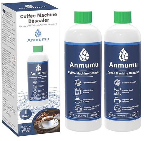 Delongh Descaler EcoDecalk Cleaner for All Delongh Machines|delongh Descaling Solution 10 Uses(1000 ML 2 Pack)