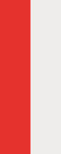 U24 Fahne Flagge Monaco im Hochformat Premiumqualität 150 x 600 cm