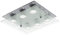 LED Deckenleuchte 3-Step Dimming Dimmbar Gu10 LED Eckig Eglo 75342 Nickel Lampe