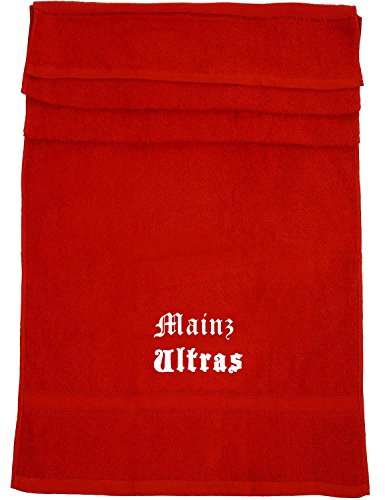 ShirtShop-Saar Mainz Ultras; Städte Badetuch, rot