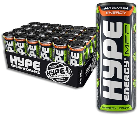 Hype Energy MFP CLASSIC Energy Drink - 24x250ml | Caffeine Content, Taurine & 5x B-VITamins | Vegan and Gluten Free | An Exquisite Blend of Bold Flavour & Power Punch of Energy