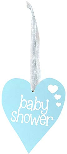 Oaktree Wooden Celebration Shapes, Wood, Pastel Blue, Small