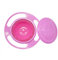 Koowaa Cute Baby Bowl 360 ° drehbare, auslaufsichere Schüssel Gyroscopic Bowl mit Deckel Baby-Kinder Vermeiden Sie das Verschütten von Lebensmitteln mit lustigem