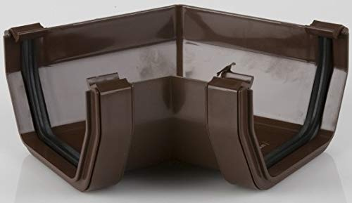 BR058/120BR Brown Brett Martin 120 Degree Angle for 114mm Squarestyle Gutter System