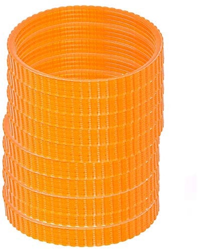 10 cinghie di trasmissione per pialla elettrica, in poliuretano, larghezza 9,6 mm, per 1900B (Arancione)