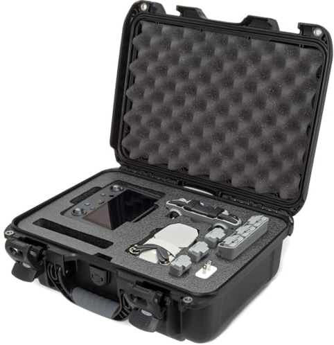 Nanuk Schutzhülle für DJI Mavic Mini 2 mit Smart Controller, wasserdicht, mit Schaumstoffeinlage, Schwarz