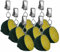 My-goodbuy24 Tischdeckenbeschwerer mit Klammer - 8er Set - Tischdeckenhalter Garten Tischdeckenklammern Tischtuch Clips - Polystone - Limette