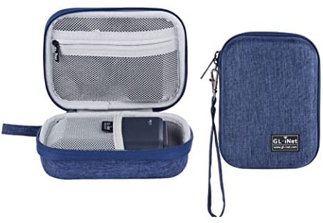 Gadget Organizer Case für Reise-Router GL-AXT1800/ MT1300/ SFT1200/ E750, Ladegeräte, Kabel und Zubehör, robuste und langlebige Tasche, Handtragetasche aus Eva, stoßfest, wasserabweisend (Blue)