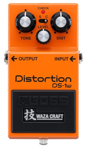 BOSS DS-1W Special Edition Waza Craft Distortion Pedal for the Ultimate BOSS Tone Experience | Enhanced with Two Modes for More Tonal Range | Legendary Sound for Electric Guitar and All Types of Music